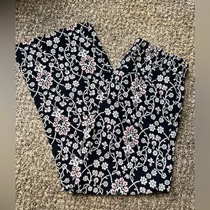 Loft pattered draw string dress pants